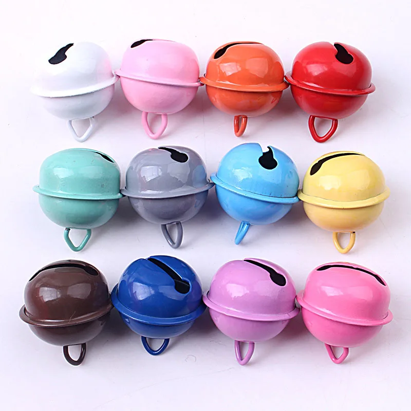 

22*28mm Candy Colored Bell With Key Chain Small For Festival Party Decoration/Christmas Tree Decoration/DIY Crafts Accessories