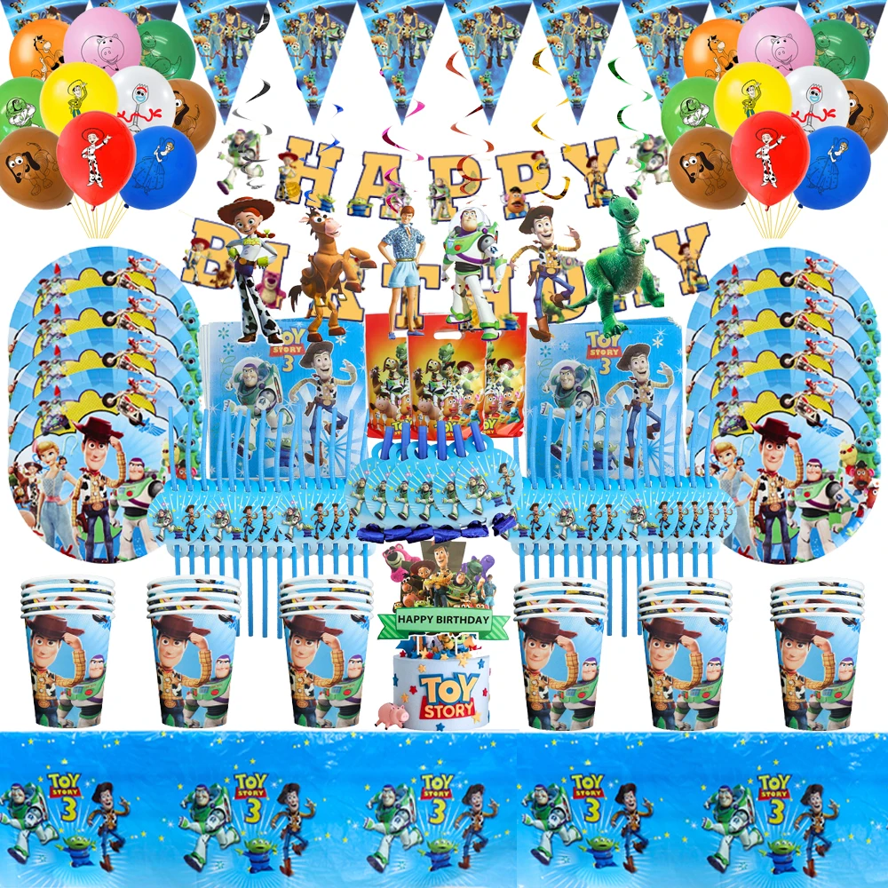 Toy Story Theme Party Decoration Disposable Tableware Paper 