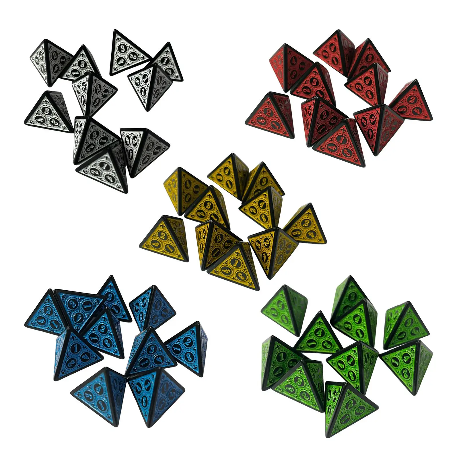 

10Pcs Multi Sided Dices Bar Toys Polyhedral Dices Set for Card Games RPG