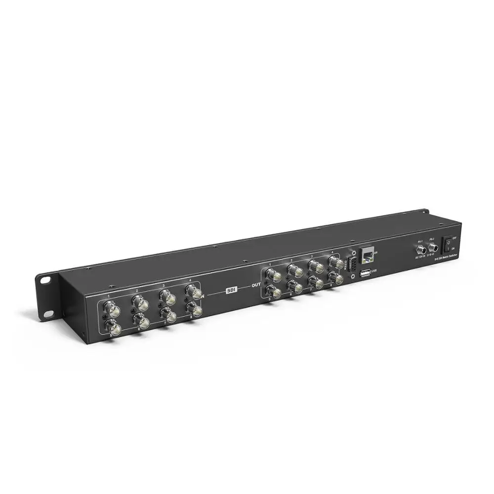 Фото Видеоматричный коммутатор Avmatrix 8x8 Compact 3G/HD/SD, 8-канальный, для монтажа в стойку, MSS0811, 8x8 3G/HD/SD, металлический корпус №4