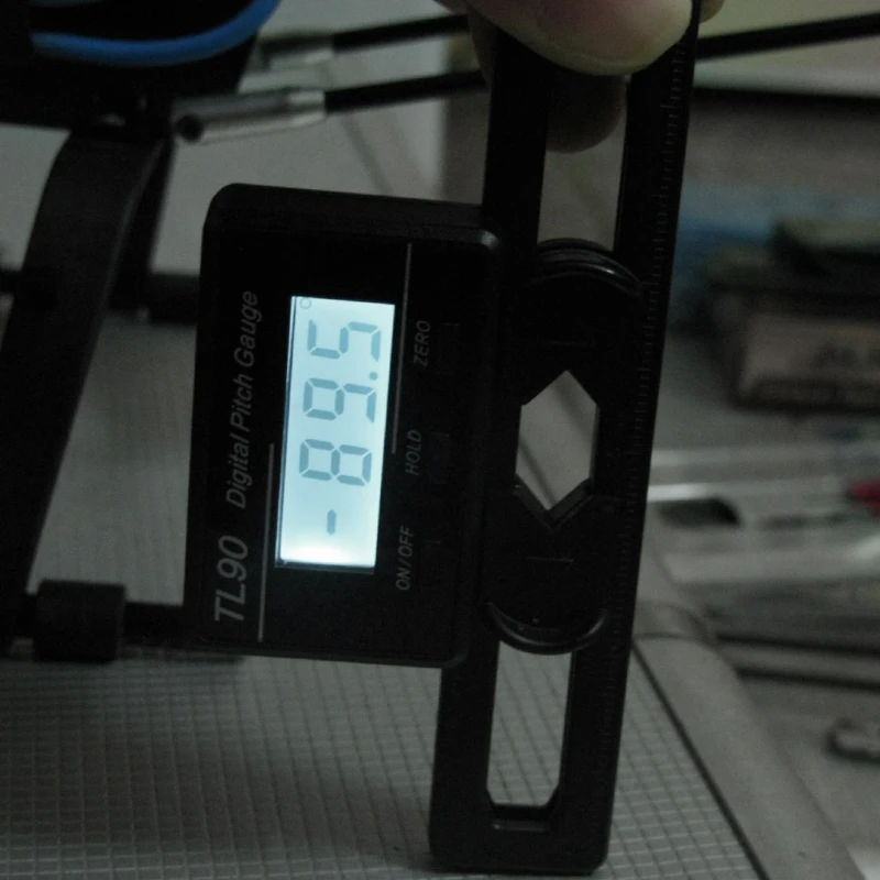 

Professional Pitch Gauge Pitch Gauge TL90 Digital Pitch Gauge LCD Backlight Display Blades Angle Measurement Tool 367D