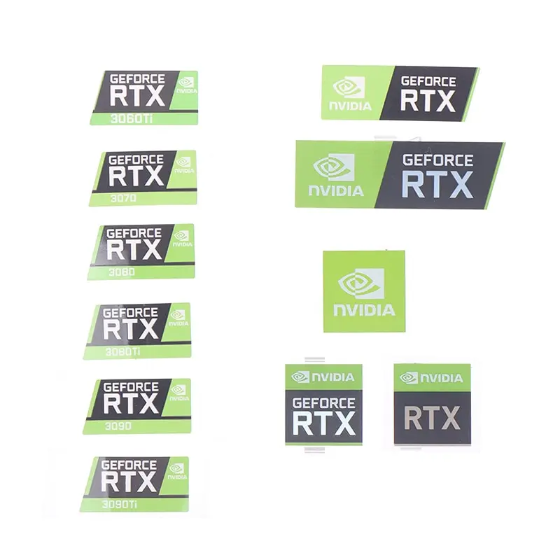 

5 шт. RTX 3090TI 3080TI 3070 3060 наклейка для ноутбука графическая карта этикетка