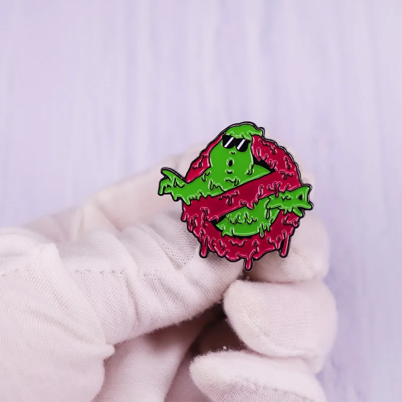 

Novelty Ghostbusters Hard Enamel Pins Fantasy Adventure Movie Lapel Pin Horror Badge Brooch for Jewelry Gifts for Film Fans