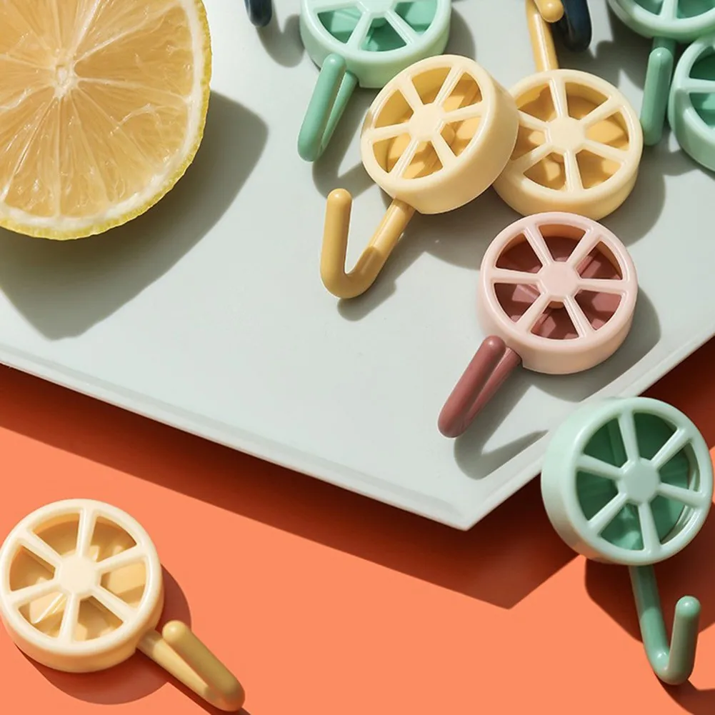 

1 шт. креативный крючок для лимона/без отверстий для двери гостиной комнаты после клейкой двери кухонная вешалка для полотенец крючок аксес...