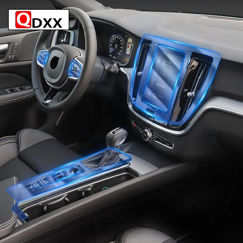 

For Volvo S60 V60 2020 2021Car Interior Center console Transparent TPU Protective film Anti-scratch Repair film Accessorie Refit
