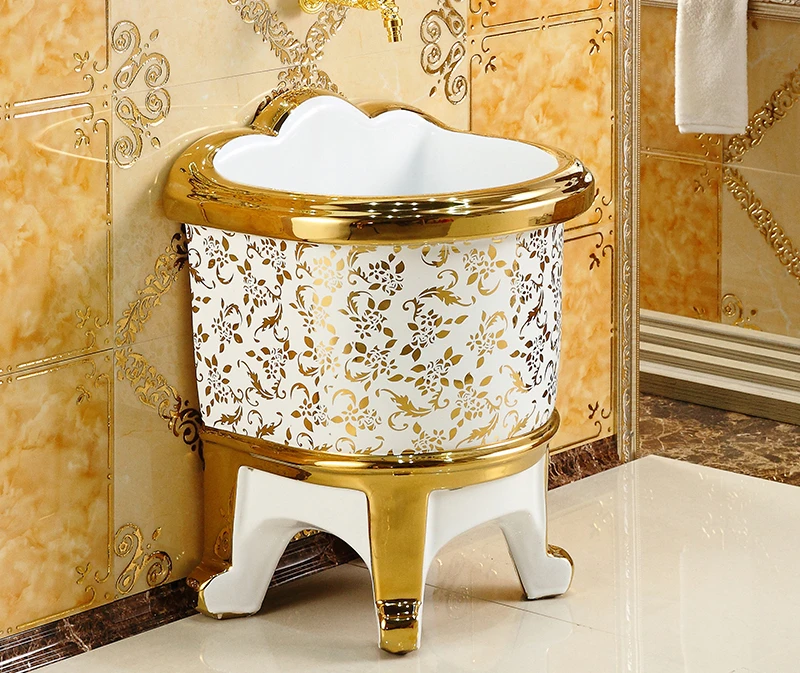 

Золотая Швабра в европейском стиле, Швабра для бассейна, балкона, швабра золотого цвета для бассейна, маленькая Швабра для бассейна, керамическая Швабра для бассейна