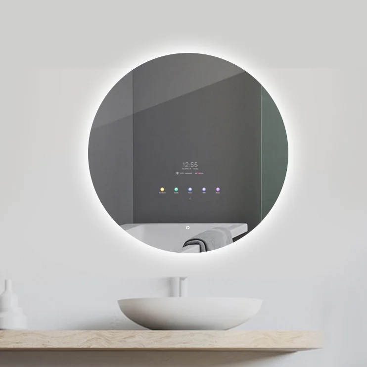 

Hot sale Vercon smart mirror motion sensor capacitive touch screen led bath mirrors for hotel and smart home