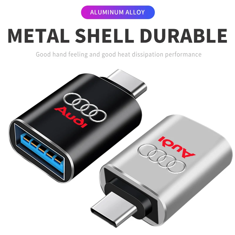 1 шт. USB-адаптер Type-C OTG USB-гнездовой конвертер для телефона зарядное устройство Audi