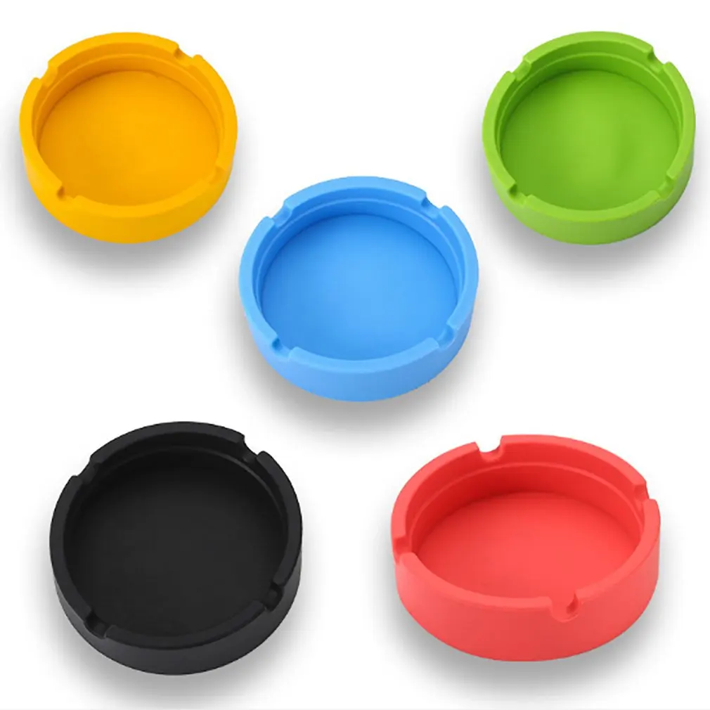 

Ashtray Smoking Cigarette Weed Ashtray Lightweight Multi-coloured Heat Insulation Cigar Ash Holder Car Interior Accessories