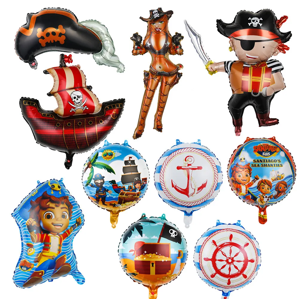 

SanTiego seas Foil balloon SeaWorld San Diego Pirate Boys balloon Cartoon Pirate balloon baby Gifts Birthday Party Decoration