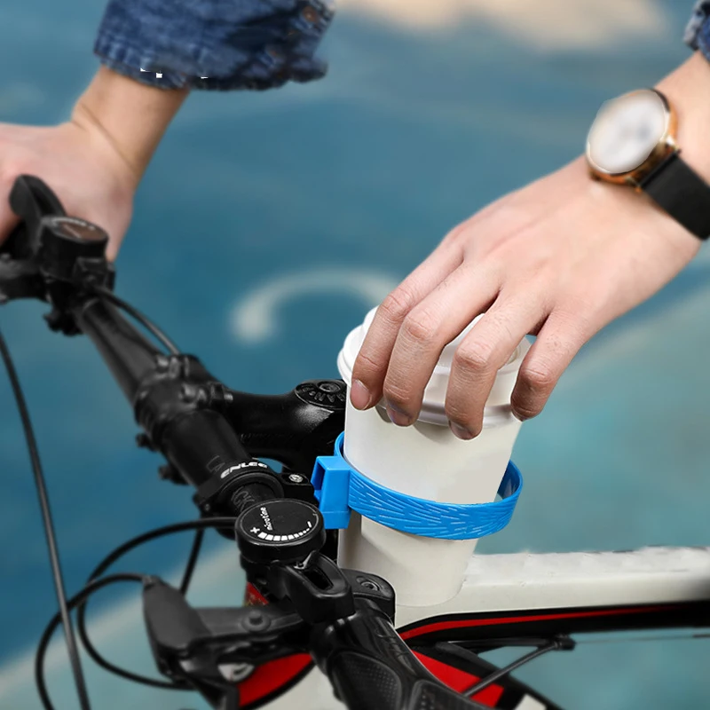 Bike Coffee Cup Bicycle Bottle Holder multicolor Tea Handlebar Rack Bracket Cage |