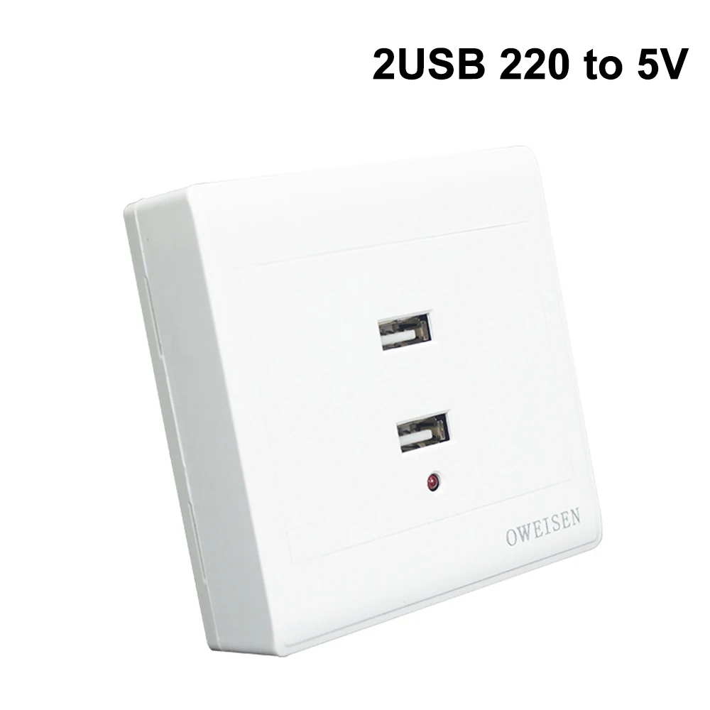 

Электрическая розетка с 2/4 USB-портами, 110-250 В
