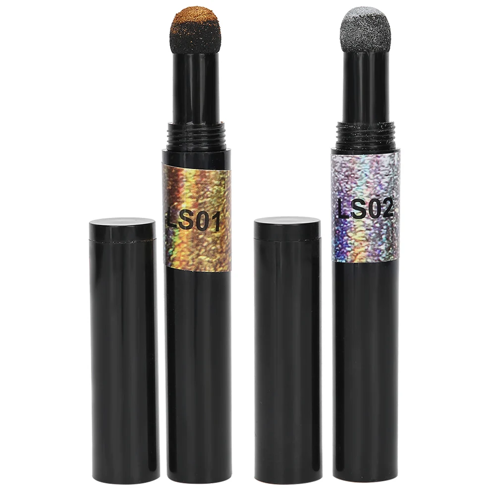 

2pcs Nail Art Air Cushion Powder Pen Nail Glitter Mirror Powder Pen Manicure Tool