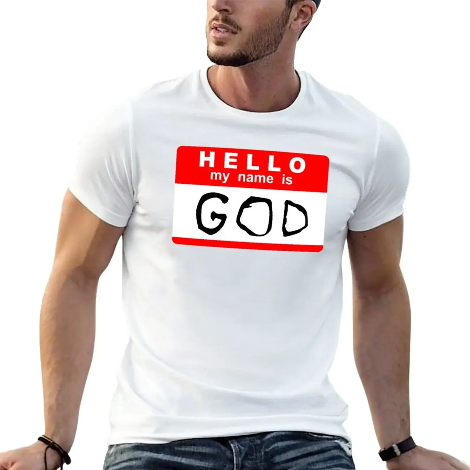 Мужская футболка с принтом животных большие и высокие