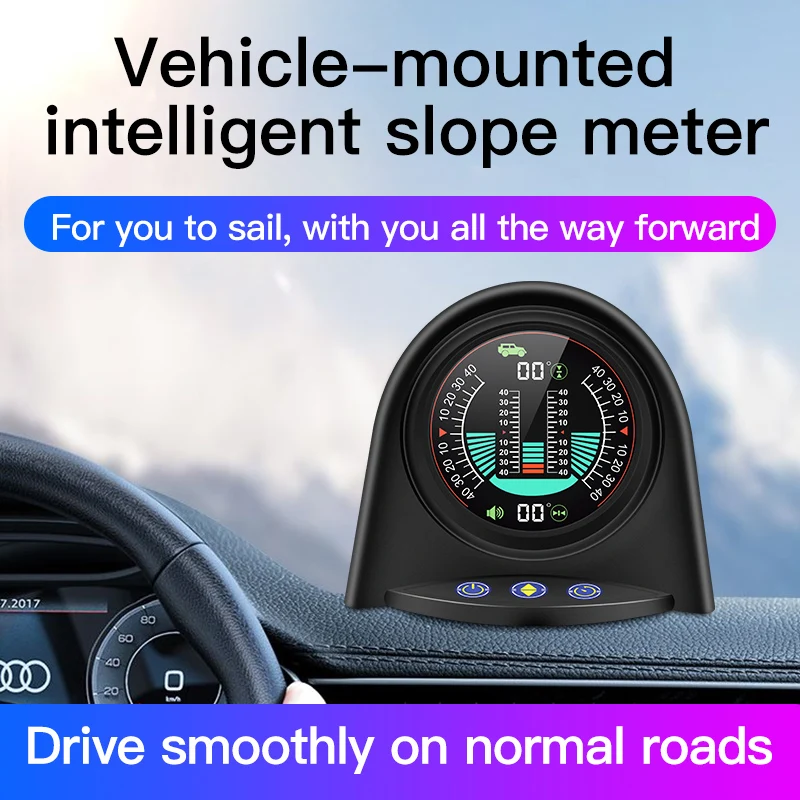 

X94 HUD Head Up Display Car Slope Meters Inclinometer Pitch Inclinometer Safety Alarm City Mode Off-road Vehicle Auto Truck SUV