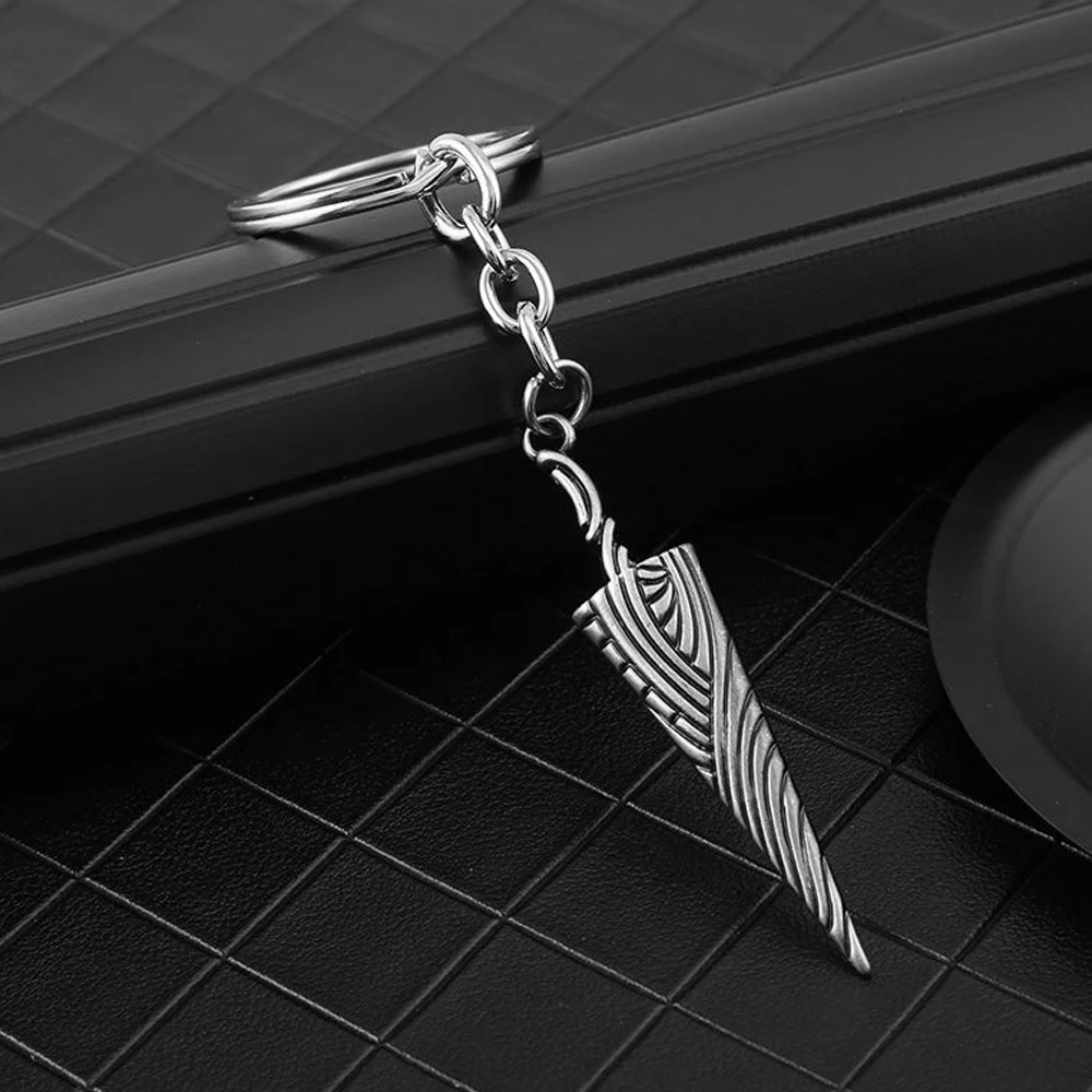 

Hollow Knight Keychain breloczki metal retro Spike Shape bone nail Key Chain Ring cartera cartoon figure Keyring small gift men