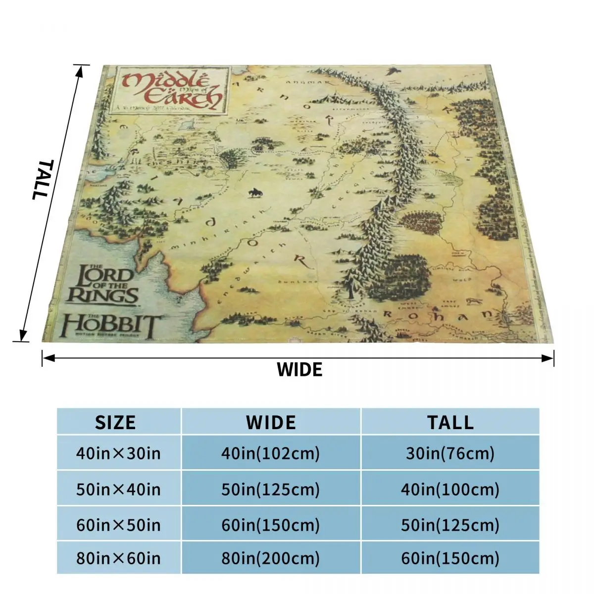 Tolkien Map 2647 домашнее одеяло для кровати одеяла и пледы