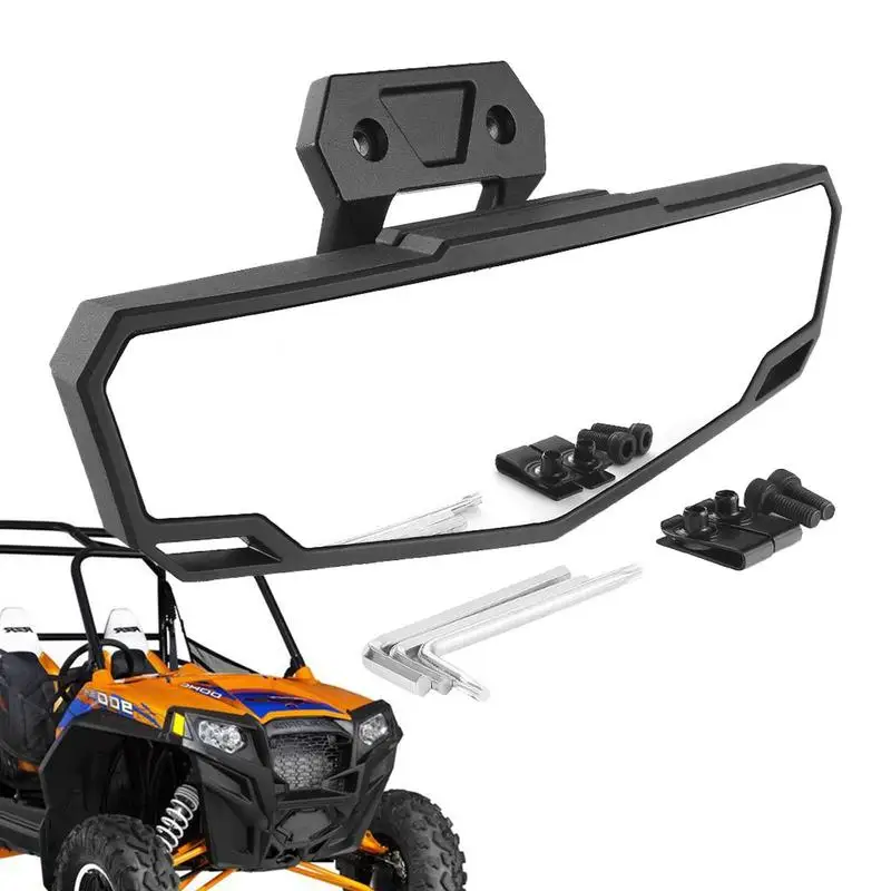 

Car Rear View Mirror Wide Angle Car Styling Mirror Auto Reversing Rearview Mirror Adjustable Wide View Training Mirror For UTV