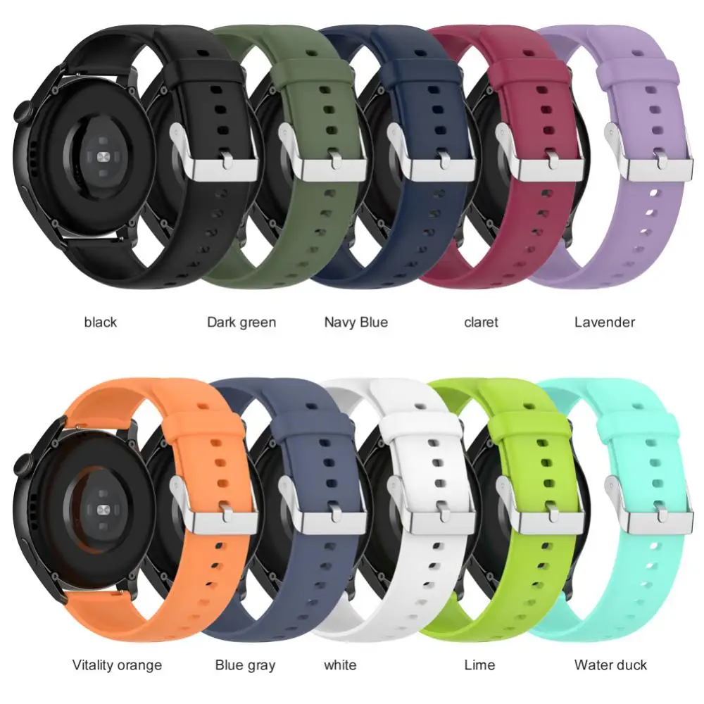 

For Samsung Galaxy Watch 3 Waterproof Watchband Silicone Strap Sweat-proof Thickened Sport Bracelet Smart Accessories Unisex