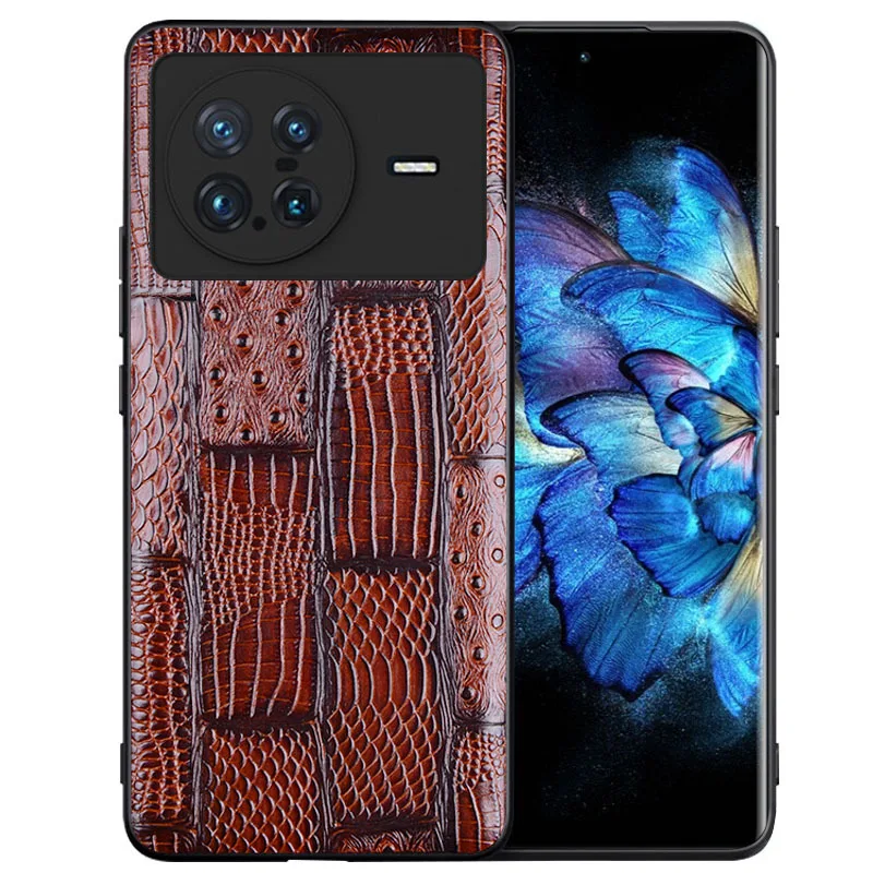 

Hot Sales Luxury Genuine Leather Phone Case For Vivo X Note Shockproof Back Cover Fundas For X Note Cases