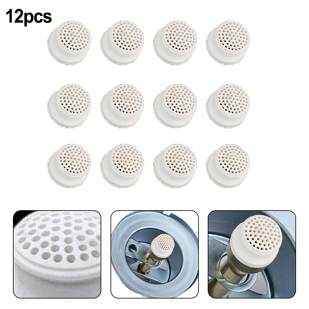 

12 шт. керамические сопла для винтажного напорного керосинового фонаря и масляной лампы, насадка для светильника для кемпинга, керамическая ...