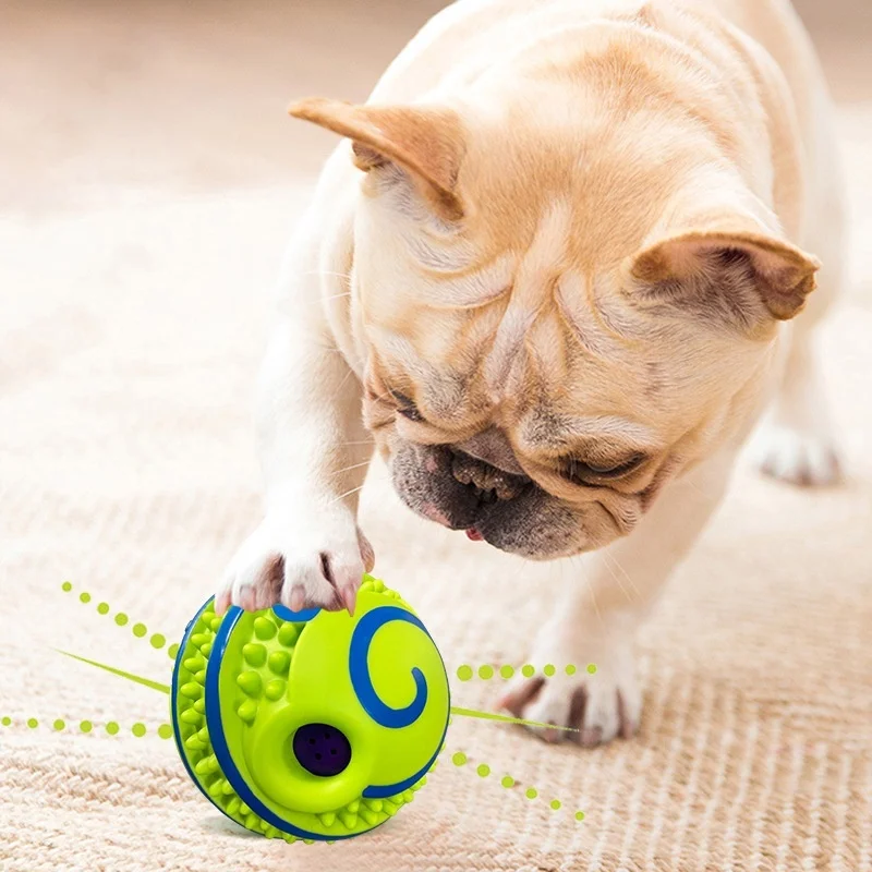 

Interactive Dog Toy Fun Playing Training With Giggle Sounds Ball Chew Toy For Cats Puppy Small Large Dogs Pets Sport Toys