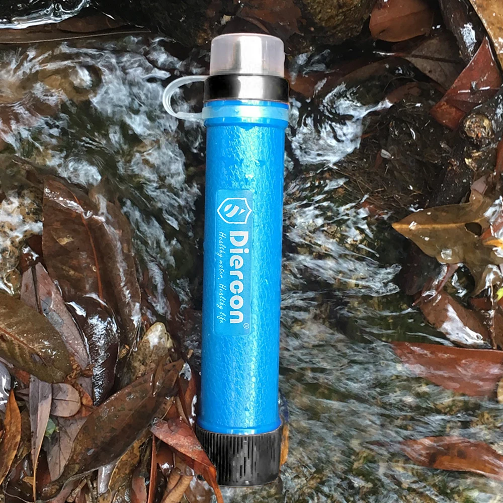 

Emergency Water Filter Straw 3-Stage Filtration Portable Gear for Drinking Outdoor Camping Supplies Hiking Survival Equipment