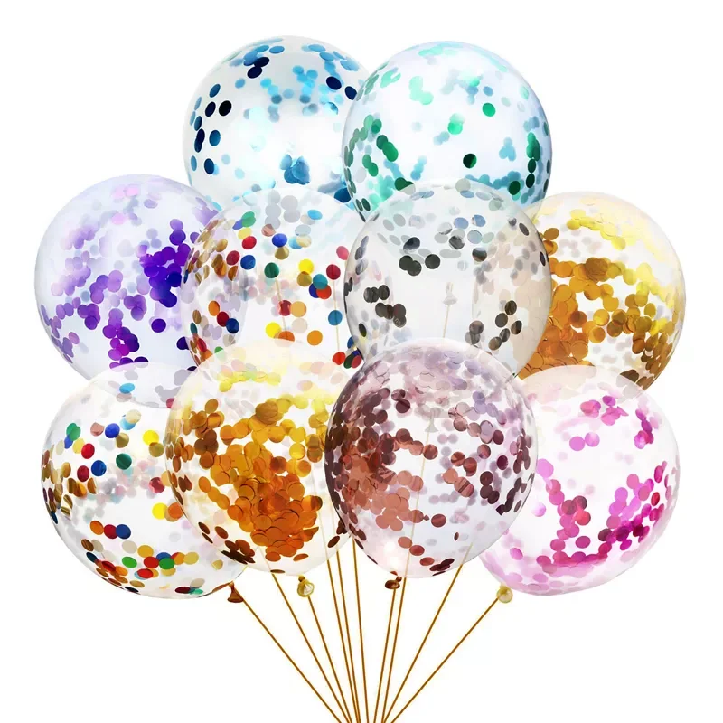 

5/10Pcs 12inch Glitter Confetti Latex Balloons Wedding Christmas Decoration Baby Shower Birthday Party Decor Air Balloons Globos