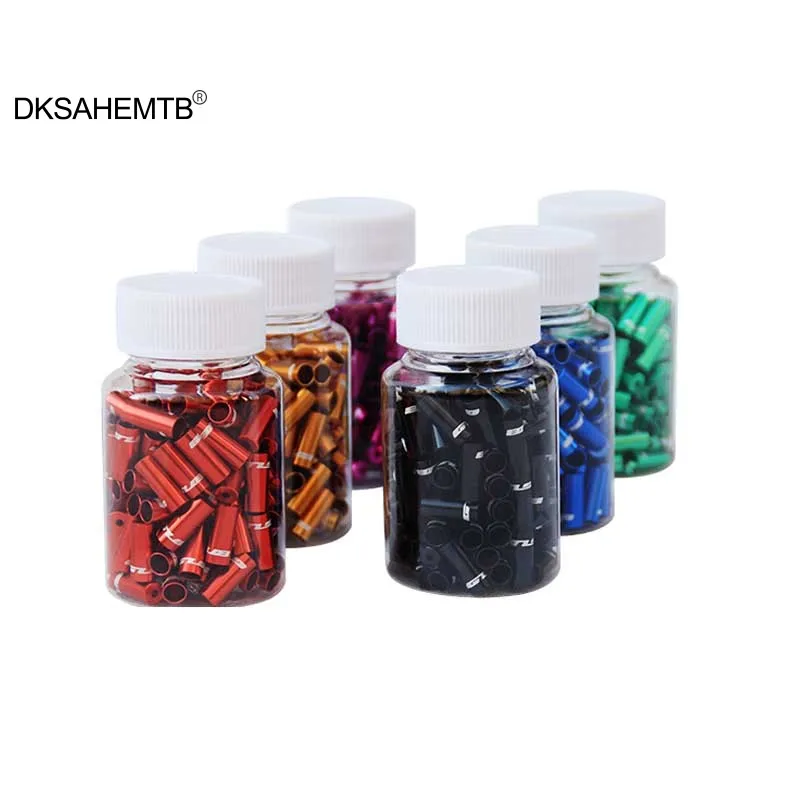 100 шт./лот велосипедная переключающая трубчатая крышка кабеля 4 и 5 мм 7075 CNC