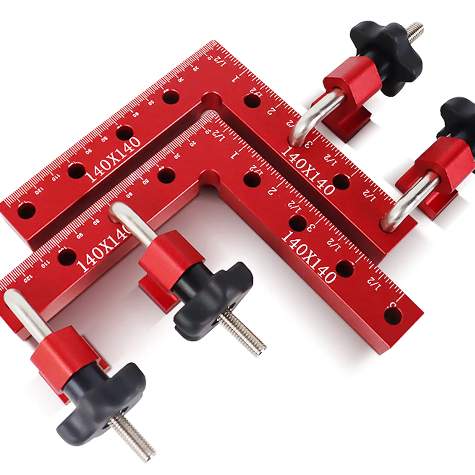 

Right Angle Fixing Clip 90 Degree Positioning Square Foot Right Angle Clip Solid Aluminum Alloy Woodworking Tools