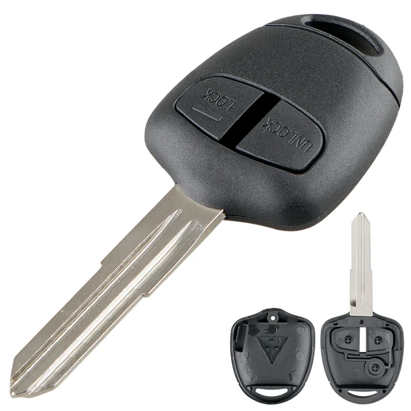 

2 Buttons Remote Key Case Car Key shell Fob Case Replacement Shell Cover with MIT8 Blade Fit for Mitsubishi