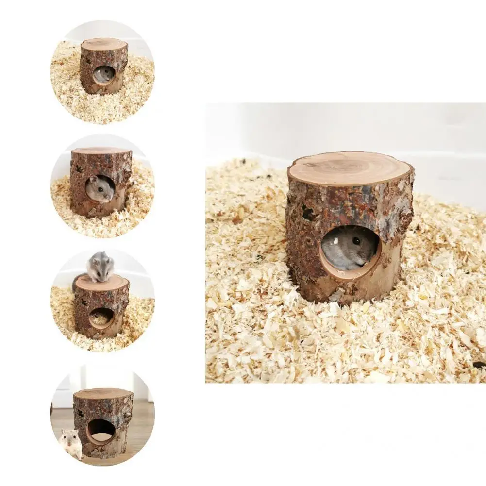 

Practical Reliable Fine Workmanship Forest Hollow Tree Trunk Tube Toy Mouse Tunnel Tube Mouse Tunnel Toy