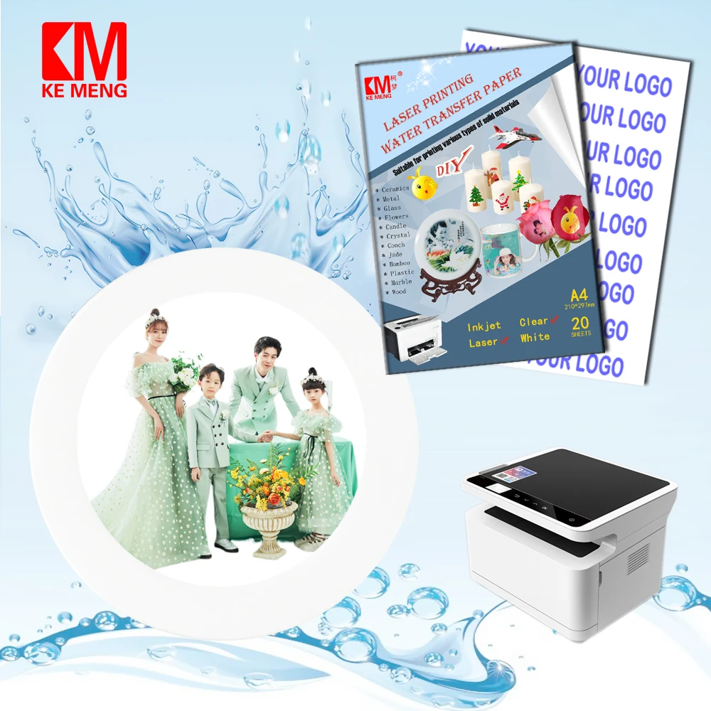 

Hot Sale Transparent Eco-Solvent Water Slide Transfer Decal Paper Water Slide Transfer Ceramic Paper