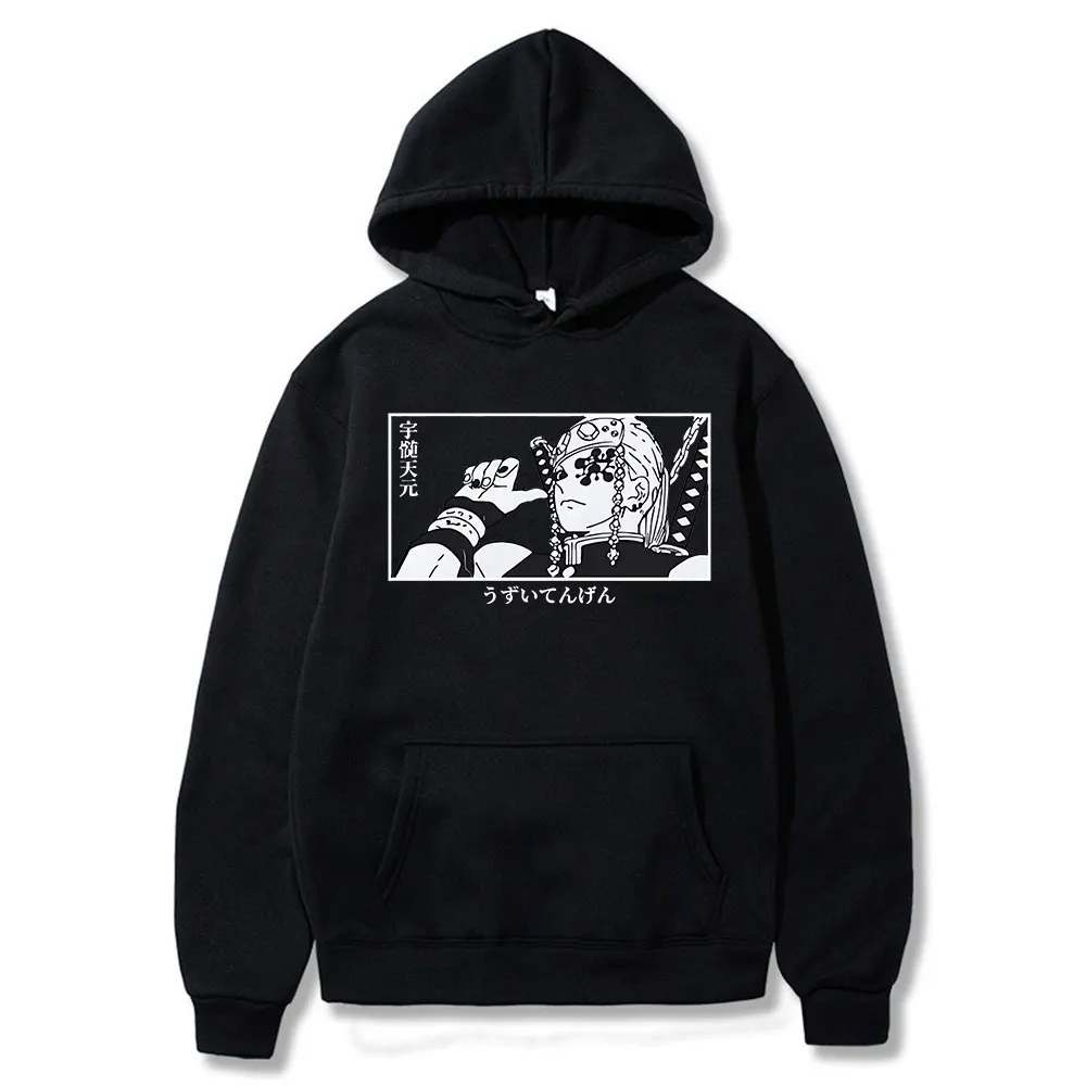 

Japan Anime Demon Slayer KImetsu No Yaiba Hoodies Tengen Uzui Manga Clothes Men's Woman Long Sleeve Sweatshirt Oversized