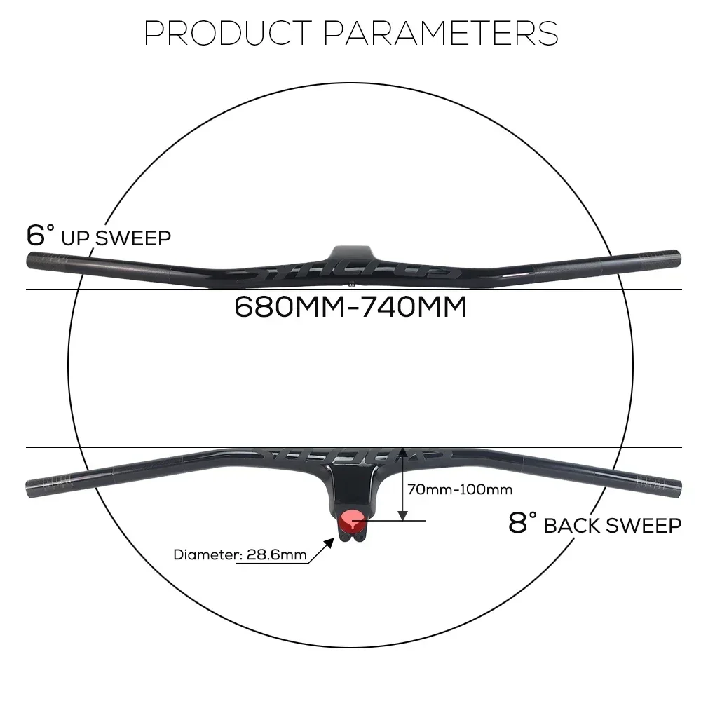 Полуматовый полуглянцевый Интегрированный руль из углеродного волокна с
