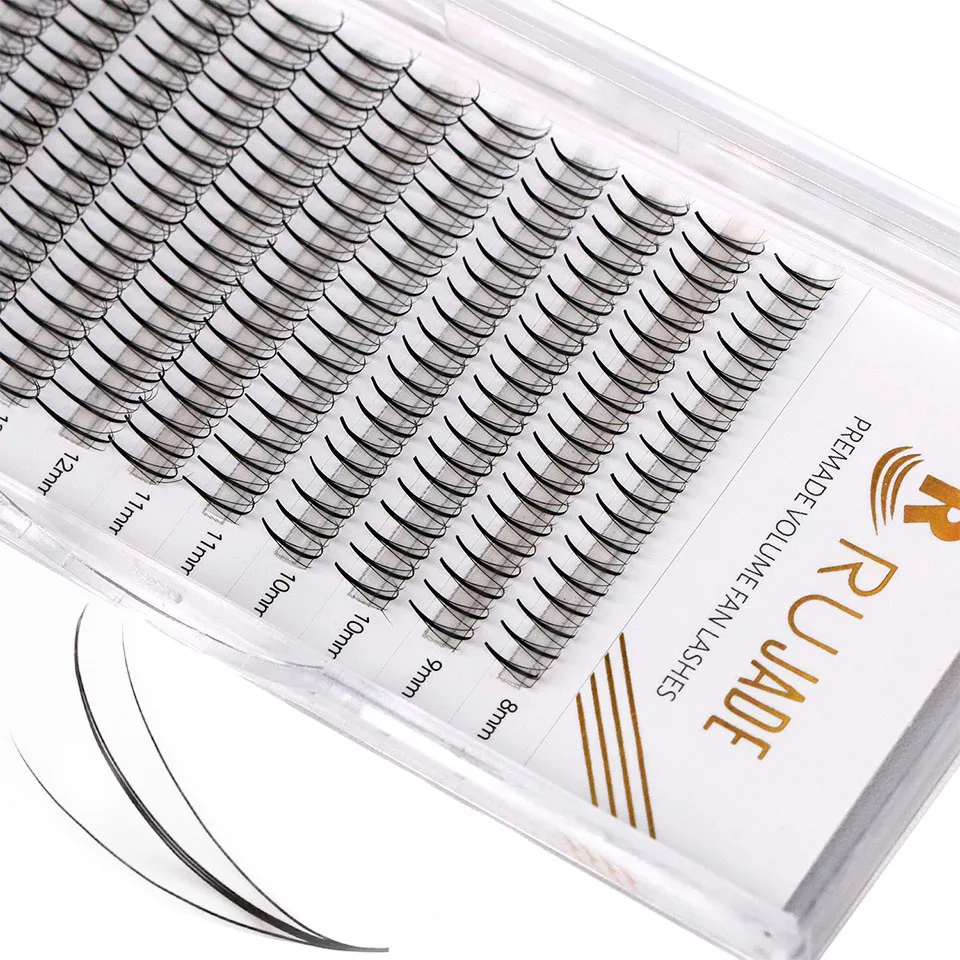 Готовые ресницы Rujade 3D 5D 7D 9D с заостренным стержнем из искусственной норки