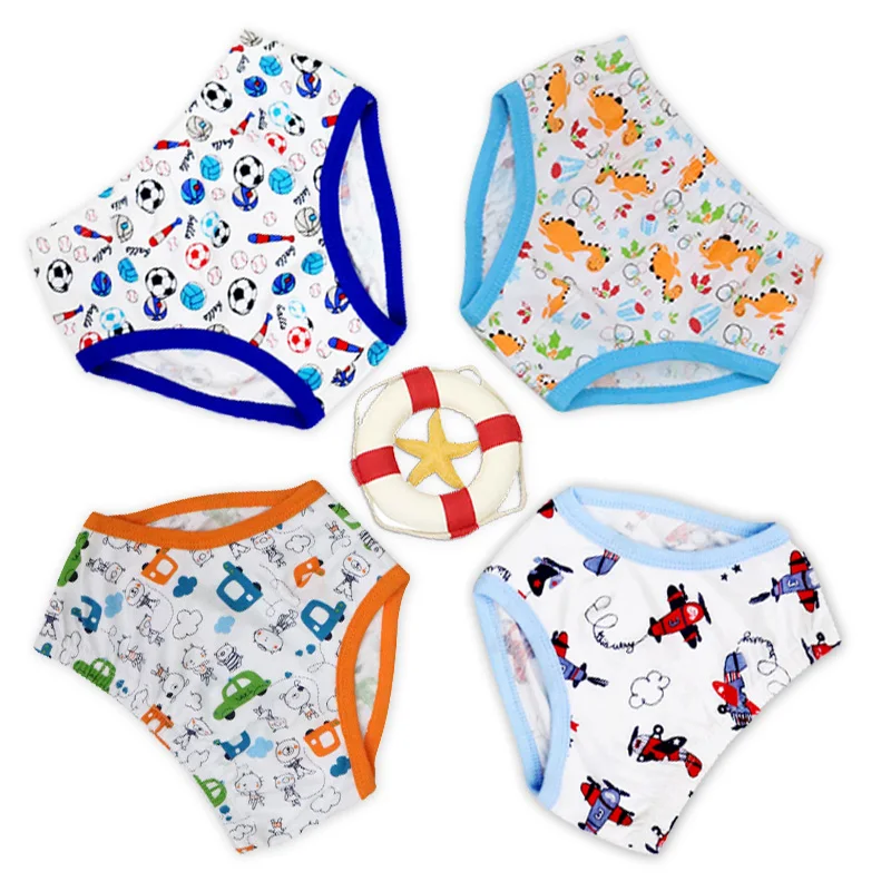 Little Q 100% Cotton boys and girls panties for 1-5 baby clothes spring autumn suits 4 pcs/lot low price good quality underwear