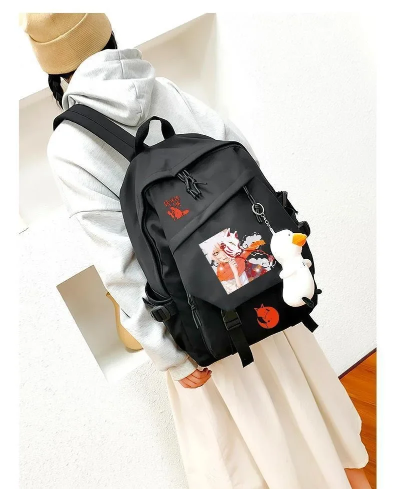 Очень приятно Бог рюкзак Черно-белый Kamisama Love hajimemashita аниме студенческие подарки