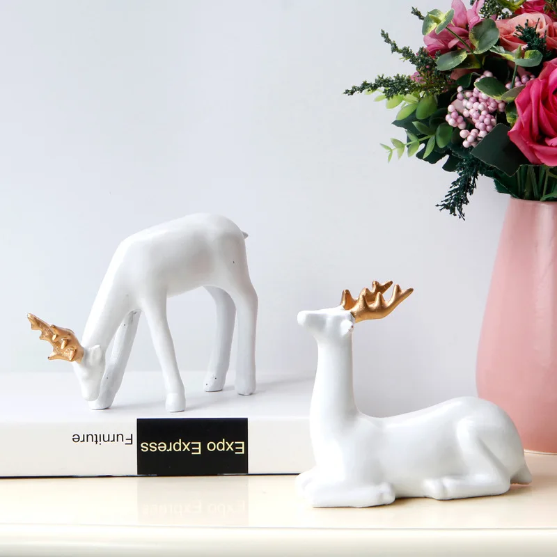 

Nordic Style Resin Home Reindeer Ornaments Desktop Ornaments Simple Modern Home Decoration Ornaments Room Decor [object Object]