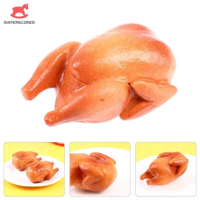 

1/12 Dollhouse Miniature Roast Chicken Roast Sausage Simulation Food Model Kitchen Decoration Toys