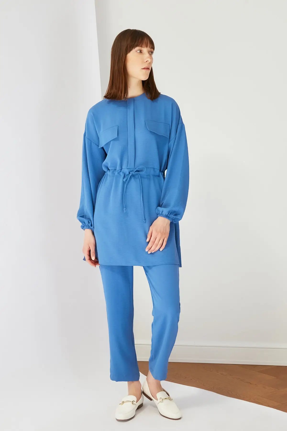 Trendyol Pocket Detail Tunic Pants Bottom-Top Suit TCTSS21AU0238