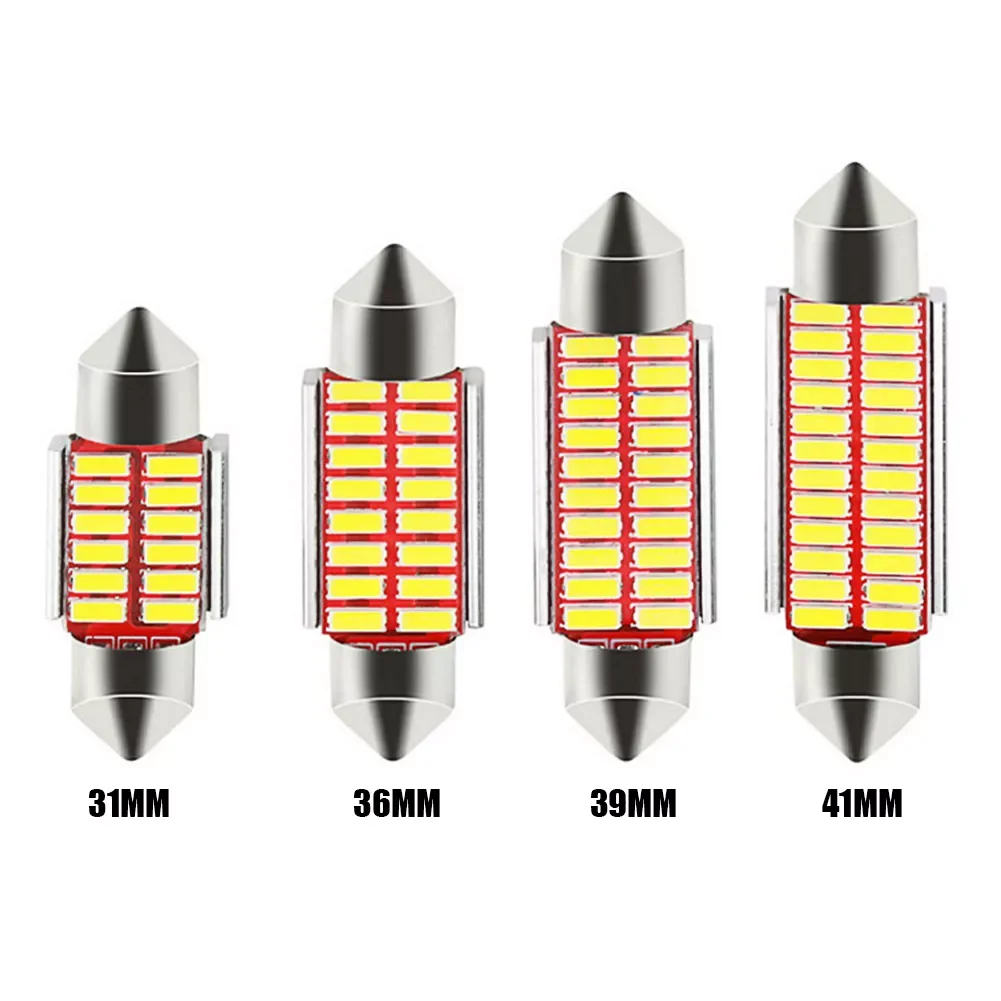 

LED Bulb Canbus Festoon 31/36/39/41 Mm 4014 LED For Car Interior Map Dome Light Auto License Plate Lamp Reading Light 1pcs
