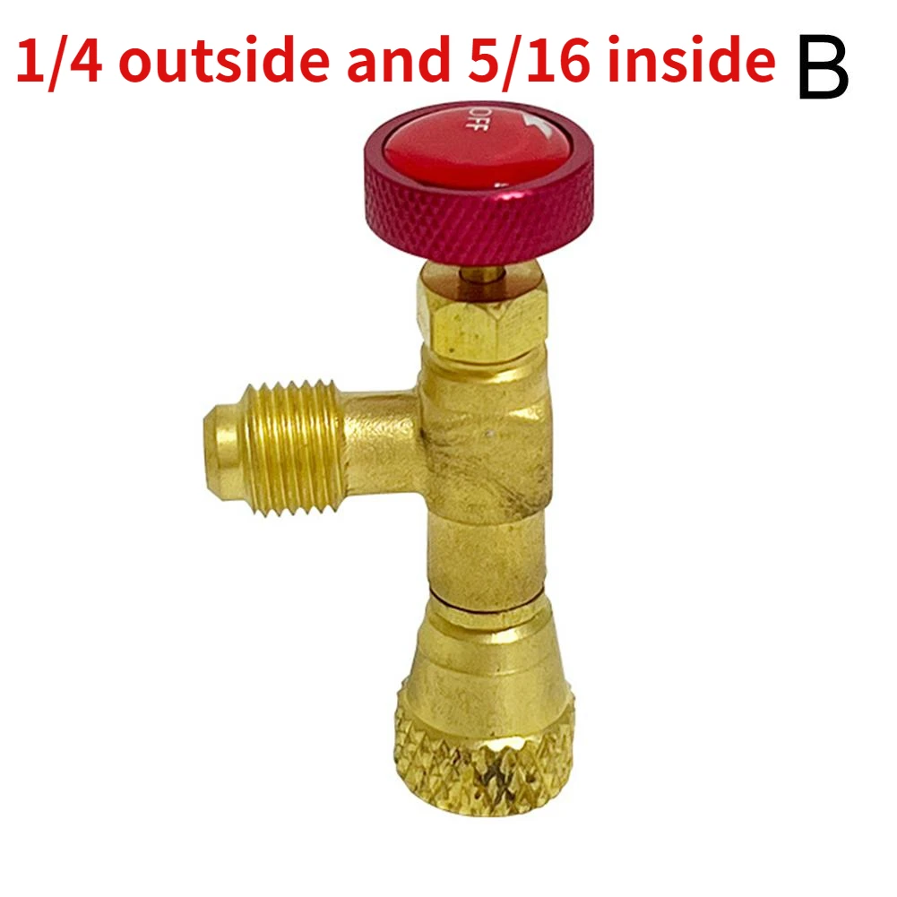 

Жидкий предохранительный клапан R410A R22, для кондиционера, хладагента 1/4 дюйма, предохранительный адаптер, инструменты для ремонта и фторирования кондиционера