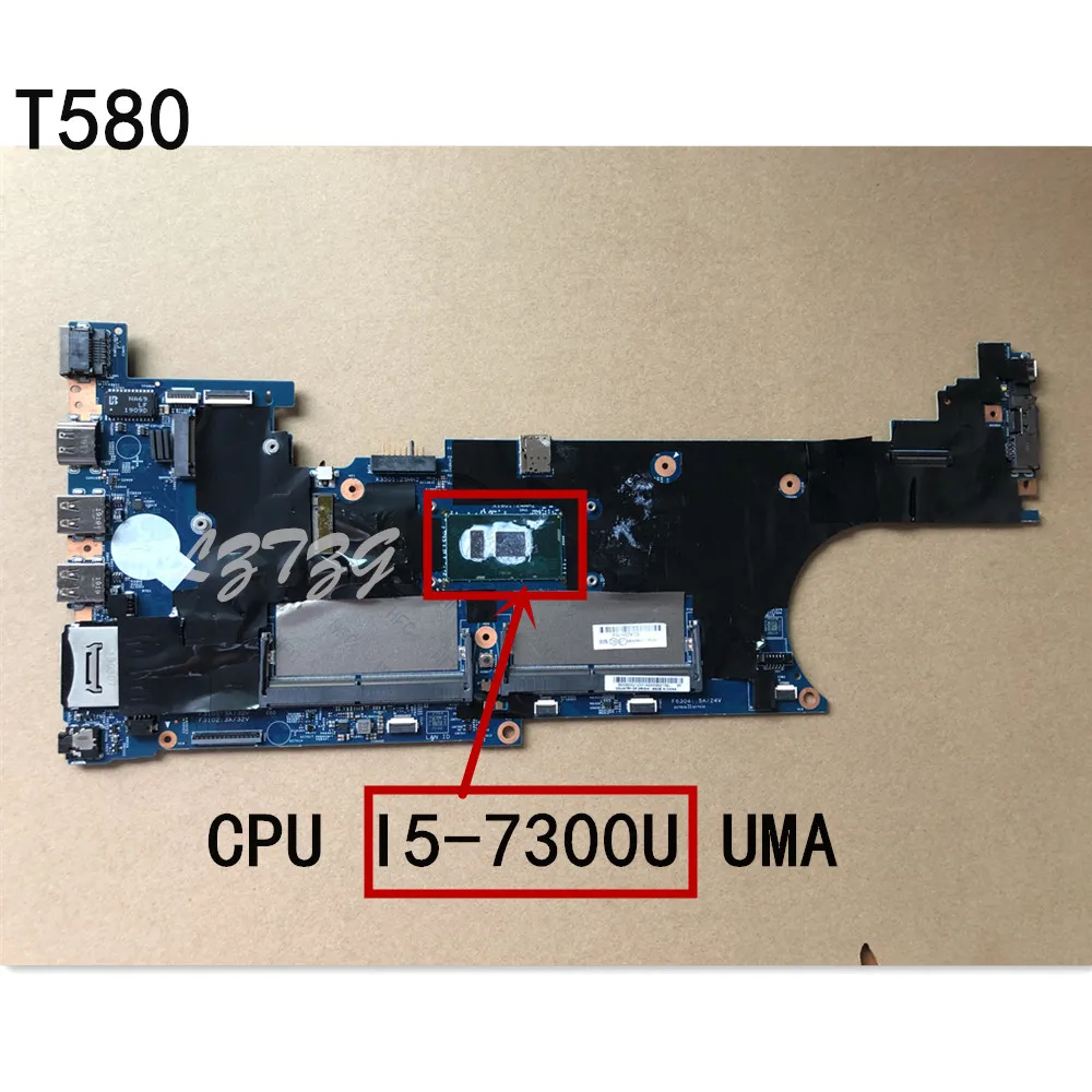 

Original Laptop For Lenovo ThinkPad T580 Motherboard Main Board CPU I5-7300U UMA FRU 01YR266 01YR267 01YR268 01YR269