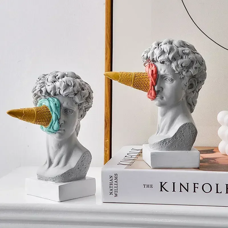 Статуи мороженого Давида креативные художественные фигурки скульптуры домашний