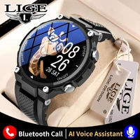 lige new bluetooth call smartwatch full touch sports fitness tracker watches alarm ip67 waterproof smart watches for android ios