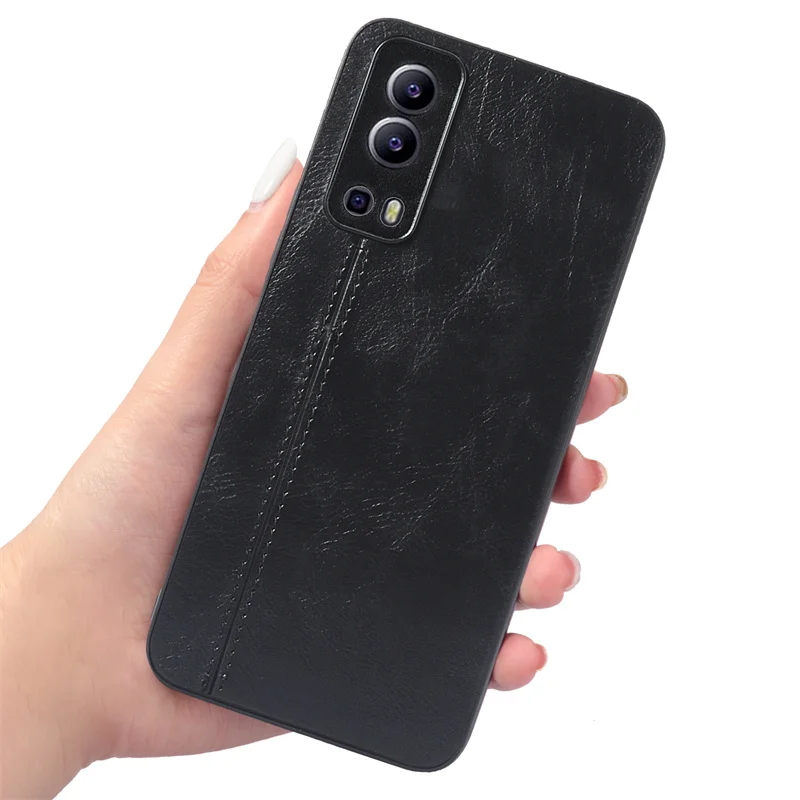 

For vivo Y72 5G PC Book cover with luxury agricultural bull line for Y52 5G iQOO Z3 5G mobile phone protective shell