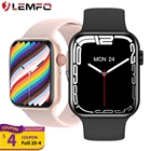 Lemfo часы женские часы мужские S7 смарт часы Smart Watch 2022 390 HD 1.81 дюйма SmartWatch Men NFC Bluetooth Call Custom Chamumber Новые женщины PK IWO 14 Pro Max Serie 7 iwo w37 pro