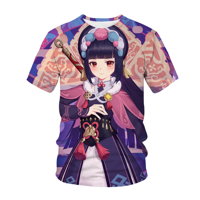 

Футболки Genshin Impact Yun Jin Kawaii Girl Anime Game 3D печатная уличная одежда для мужчин и женщин Оверсайз Футболки Топы Детская одежда