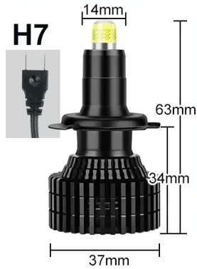 H4 H1 H3 H7 LED 8-сторонние 26000LM 100W HB3 HB4 9012 Led H8 H9 H11 9005 9006 Автомобильные фары Автоматические противотуманные фары 3000K 6000K 8000K
